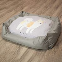 Produktbild von Mr. & Mrs. Panda Hundebett Thai Bangkaew Hundesofa Grau Größe L für Welpen aus Kunstfaser