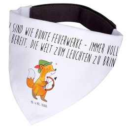 Mr. & Mrs. Panda Hundehalsband Astrologie Bandana aus Polyester Weiß Größe L – Bild 1 von 2