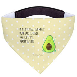 Mr. & Mrs. Panda Hundehalsband Avocado Motiv Gelb – Bild 1 von 6