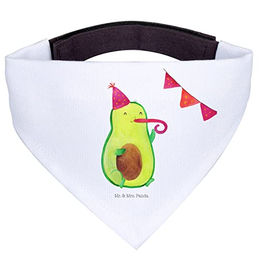 Mr. & Mrs. Panda Hundehalsband Bandana Avocado Party Weiß Polyester Größe L – Bild 1 von 6