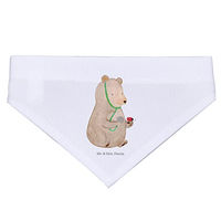 Produktbild von Mr. & Mrs. Panda Hundehalsband Bandana Bär Arzt Weiß aus Polyester Größe L