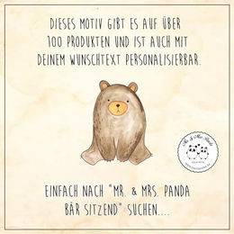 Produktbild von Mr. & Mrs. Panda Hundehalsband Bandana Bär sitzend aus Polyester Größe L