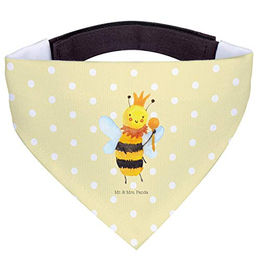 Mr. & Mrs. Panda Hundehalsband Bandana Biene König Gelb aus Polyester Größe L – Bild 1 von 8