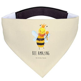 Mr. & Mrs. Panda Hundehalsband Bandana Biene König Gelb Polyester Größe L – Bild 1 von 8
