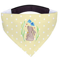 Produktbild von Mr. & Mrs. Panda Hundehalsband Bandana Dreieckstuch Hase Blume Gelb aus Polyester Größe L