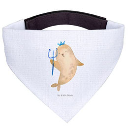 Mr. & Mrs. Panda Hundehalsband Bandana Dreieckstuch Wassermann Weiß aus Polyester Größe L – Bild 1 von 4