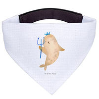 Produktbild von Mr. & Mrs. Panda Hundehalsband Bandana Dreieckstuch Wassermann Weiß aus Polyester Größe L