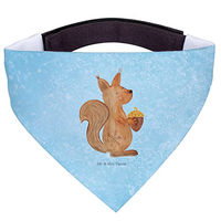 Produktbild von Mr. & Mrs. Panda Hundehalsband Bandana Eichhörnchen Weihnachtszeit Blau aus Polyester Größe L