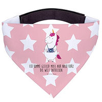 Produktbild von Mr. & Mrs. Panda Hundehalsband Bandana Einhorn Fotograf aus Polyester in Rosa und Rot Größe L