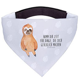 Mr. & Mrs. Panda Hundehalsband Bandana Faultier Grau Polyester Größe L – Bild 1 von 8