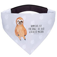 Produktbild von Mr. & Mrs. Panda Hundehalsband Bandana Faultier Grau Polyester Größe L