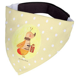 Mr. & Mrs. Panda Hundehalsband Bandana Glühwürmchen Gelb aus Polyester Größe L – Bild 1 von 3