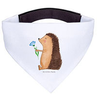Produktbild von Mr. & Mrs. Panda Hundehalsband Bandana Igel Blumen Weiß Größe L aus Polyester