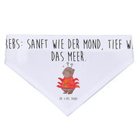Produktbild von Mr. & Mrs. Panda Hundehalsband Bandana Krebs Astrologie Weiß Größe L
