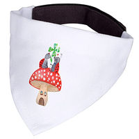 Produktbild von Mr. & Mrs. Panda Hundehalsband Bandana Marienkäfer und Fliegenpilz aus Polyester in Weiß Größe L