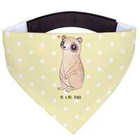 Produktbild von Mr. & Mrs. Panda Hundehalsband Bandana Plumplori Glücklich Gelb aus Polyester Größe L