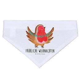 Produktbild von Mr. & Mrs. Panda Hundehalsband Bandana Rotkehlchen Weihnachten Größe M