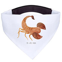 Produktbild von Mr. & Mrs. Panda Hundehalsband Bandana Sternzeichen Skorpion Weiß Polyester Größe L