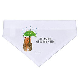 Produktbild von Mr. & Mrs. Panda Hundehalsband Bär Regenschirm Weiß aus Polyester Größe M