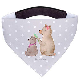 Mr. & Mrs. Panda Hundehalsband Dreieckstuch Bär Grau Größe L – Bild 1 von 4
