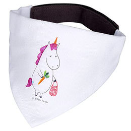Mr. & Mrs. Panda Hundehalsband Dreieckstuch Einhorn Gemüse aus Polyester in Weiß – Bild 1 von 3