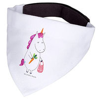 Produktbild von Mr. & Mrs. Panda Hundehalsband Dreieckstuch Einhorn Gemüse aus Polyester in Weiß