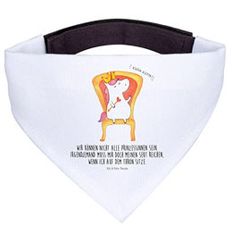 Mr. & Mrs. Panda Hundehalsband Dreieckstuch Einhorn Prinzessin Weiß Polyester Größe L – Bild 1 von 7