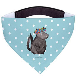Mr. & Mrs. Panda Hundehalsband Dreieckstuch Stinktier Mädchen Türkis Polyester Größe L – Bild 1 von 5