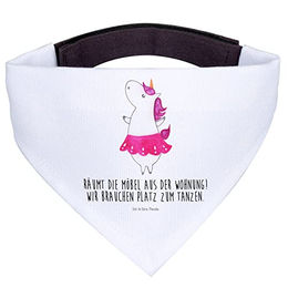 Mr. & Mrs. Panda Hundehalsband Einhorn Ballerina Halstuch aus Polyester Weiß Größe M – Bild 1 von 3