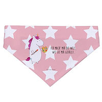Produktbild von Mr. & Mrs. Panda Hundehalsband Einhorn Bandana aus Polyester in Rot und Rosa Größe L