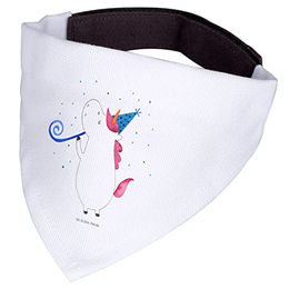 Mr. & Mrs. Panda Hundehalsband Einhorn Halstuch Weiß Stoff – Bild 1 von 2