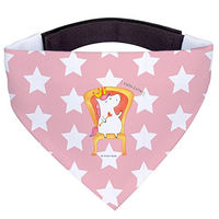 Produktbild von Mr. & Mrs. Panda Hundehalsband Einhorn König Stoff Halstuch Rosa Rot Größe S