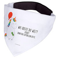 Produktbild von Mr. & Mrs. Panda Hundehalsband Einhorn Luftballon Halstuch aus Polyester Weiß Größe M