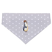 Produktbild von Mr. & Mrs. Panda Hundehalsband Grau mit Pinguin Motiv Größe S