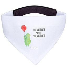 Mr. & Mrs. Panda Hundehalsband Halstuch Schildkröte Luftballon Weiß Polyester Größe S – Bild 1 von 5