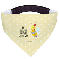 Produktbild von Mr. & Mrs. Panda Hundehalsband mit Biene und Blumen Motiv in Gelb Größe S