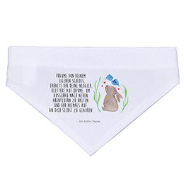 Produktbild von Mr. & Mrs. Panda Hundehalsband mit Hase und Blumen Motiv in Weiß