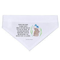 Produktbild von Mr. & Mrs. Panda Hundehalsband mit Hase und Blumen Motiv in Weiß