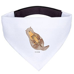Mr. & Mrs. Panda Hundehalsband Otter Design Weiß Polyester Größe M – Bild 1 von 3