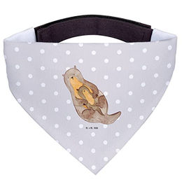 Mr. & Mrs. Panda Hundehalsband Otter Motiv Grau aus Polyester – Bild 1 von 3