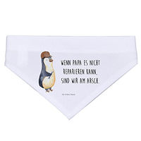 Produktbild von Mr. & Mrs. Panda Hundehalsband Pinguin Design Halstuch aus Polyester Weiß Größe M