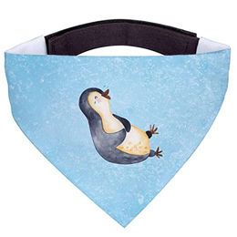 Mr. & Mrs. Panda Hundehalsband Pinguin Lachen Blau aus Polyester – Bild 1 von 5