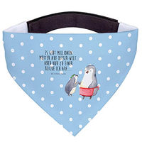 Produktbild von Mr. & Mrs. Panda Hundehalsband Pinguin Motiv Blau aus Polyester Größe M