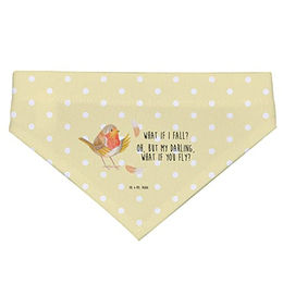 Mr. & Mrs. Panda Hundehalsband Rotkehlchen Federn Gelb Polyester Größe S – Bild 1 von 2