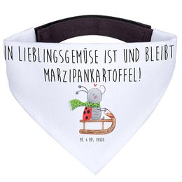 Mr. & Mrs. Panda Hundehalsband Smörle Rodeln Bandana aus Polyester Größe L Weiß – Bild 1 von 4