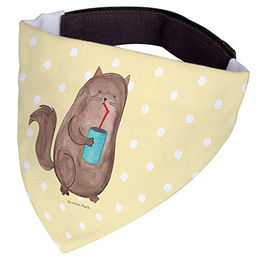 Mr. & Mrs. Panda Hundehalsband und Katzenhalstuch Bandana Gelb aus Polyester Größe L – Bild 1 von 3