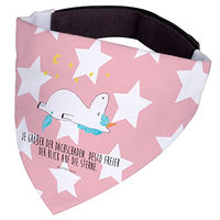 Produktbild von Mr. & Mrs. Panda Hundehalsbandtuch Einhorn Sternenhimmel aus Polyester in Rosa und Rot Größe L