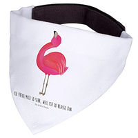 Produktbild von Mr. & Mrs. Panda Hundehalsbandtuch Flamingo Stolz Rosa Weiß Polyester Größe L