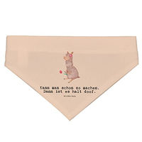 Produktbild von Mr. & Mrs. Panda Hundehalstuch Alpaka Blume in Grün und Beige