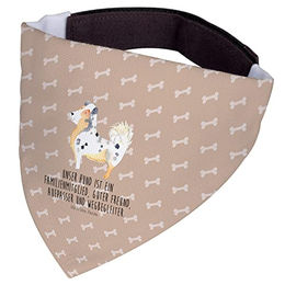 Mr. & Mrs. Panda Hundehalstuch Australien Shepherd aus Polyester in Braun und Beige Größe S – Bild 1 von 4